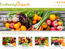 Tablet Screenshot of endlesslyorganic.com